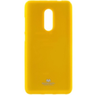 Xiaomi Redmi Note 4X Mercury твердый силиконовый чехол (TPU) - жёлтый | Vacins.lv