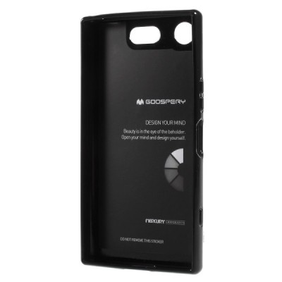 Sony Xperia XZ1 Compact Mercury твердый силиконовый чехол (TPU) - чёрный | Vacins.lv