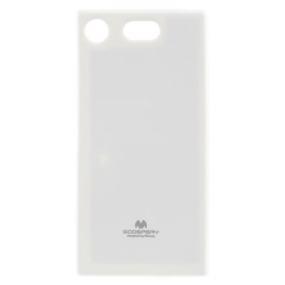 Sony Xperia XZ1 Compact Mercury balts cieta silikona (TPU) apvalks / vacins.lv