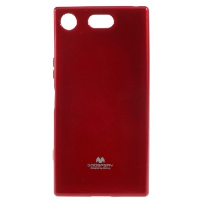Sony Xperia XZ1 Compact Mercury sarkans cieta silikona (TPU) apvalks / vacins.lv