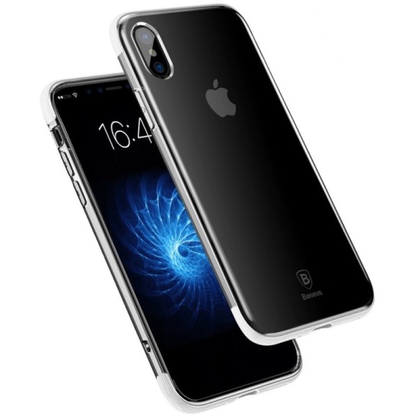 „Baseus“ Armor чехол - прозрачный, белый (iPhone X / Xs)