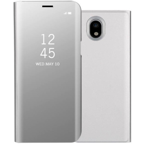 Plastmasas atvērams maciņš - sudrabs (Galaxy J5 2017)