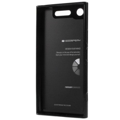 Sony Xperia XZ1 Mercury твердый силиконовый чехол (TPU) - чёрный | Vacins.lv