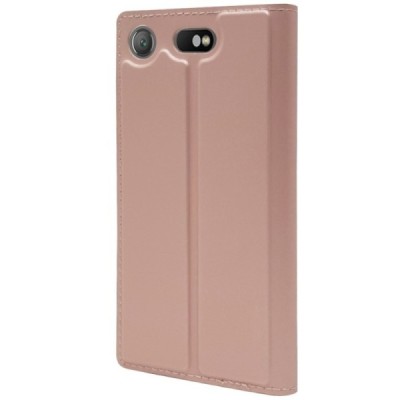 „Dux Ducis“ Skin серии Sony Xperia XZ1 Compact розовый кожаный чехол-книжка | Vacins.lv