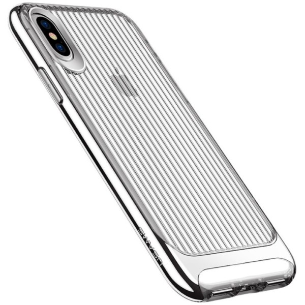 „Usams“ Senior прозрачный чехол - серебристый (iPhone X / Xs)