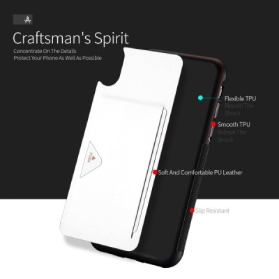 „Dux Ducis“ Pocard Apple iPhone X (iPhone Xs) белый твердый силиконовый чехол | Vacins.lv