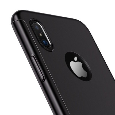 Melns „JOYROOM“ Beetles plastmāsas Apple iPhone X (iPhone Xs) apvalks / Vacins.lv