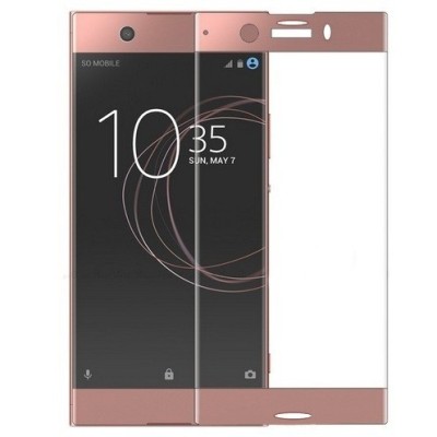 Sony Xperia XZ1 Compact Calans Tempered Glass rozs ekrāna aizsargstikls / Vacins.lv
