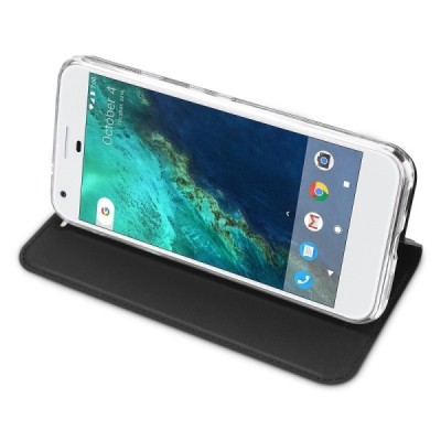 „Dux Ducis“ Skin серии Google Pixel XL чёрный кожаный чехол-книжка | Vacins.lv