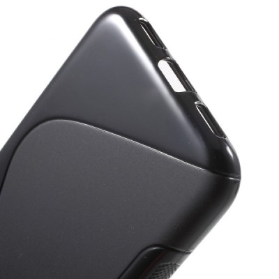 Google Pixel XL cieta silikona (TPU) melns apvalks / vacins.lv