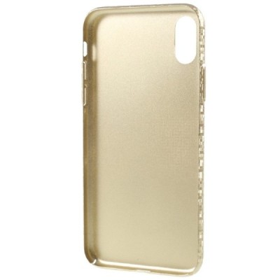 Apple iPhone X (iPhone Xs) Disco plastmasas zelta apvalks / vacins.lv