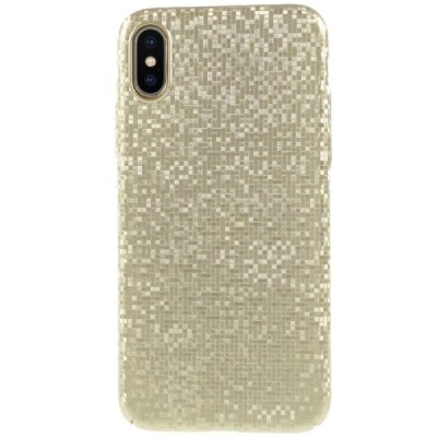 Apple iPhone X (iPhone Xs) Disco plastmasas zelta apvalks / vacins.lv