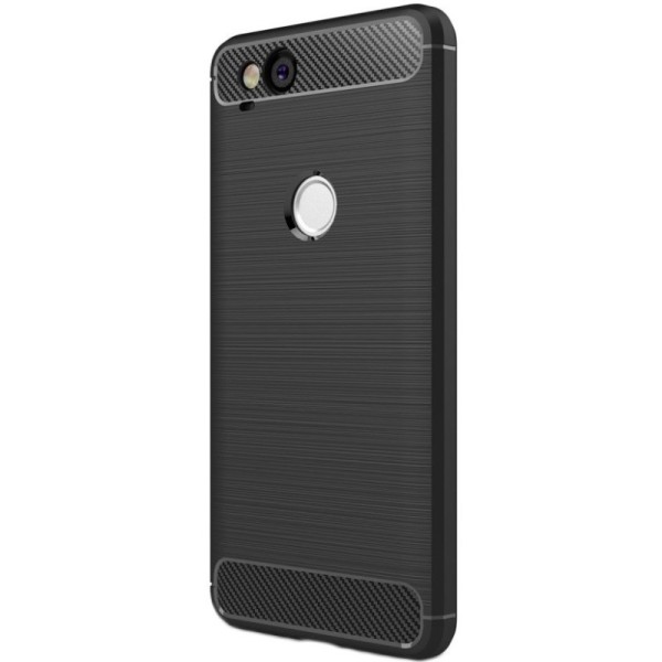 „Carbon“ твердый силиконовый чехол (TPU) - черный (Pixel 2)