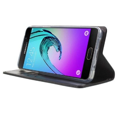 Mercury Blue Moon кожаный чехол-книжка Samsung Galaxy A5 (2016) A510 чёрного цвета | Vacins.lv