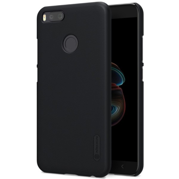„Nillkin“ Frosted Shield apvalks - melns (Mi A1 / Mi 5X)