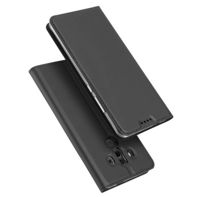 „Dux Ducis“ Skin серии Huawei Mate 10 Pro чёрный кожаный чехол-книжка | Vacins.lv