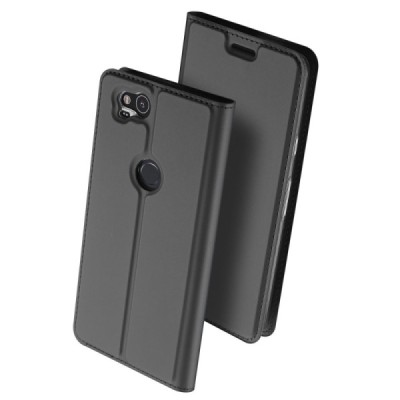 „Dux Ducis“ Skin серии Google Pixel 2 чёрный кожаный чехол-книжка | Vacins.lv