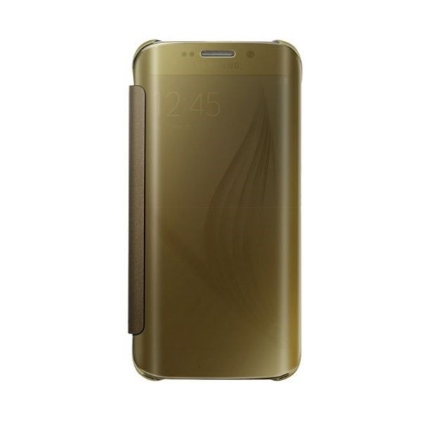 Пластиковый чехол-книжка – золотой (Galaxy S6)