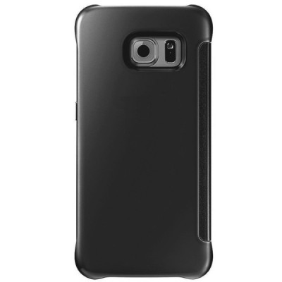 Samsung Galaxy S6 Edge+ (G928) открываемый чёрный пластиковый чехол-книжка | Vacins.lv