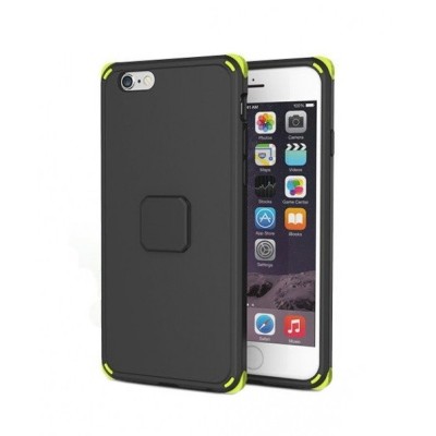 Apple iPhone 6 un iPhone 6S Rock Moc pastiprinātas aizsardzības melns apvalks / Vacins.lv