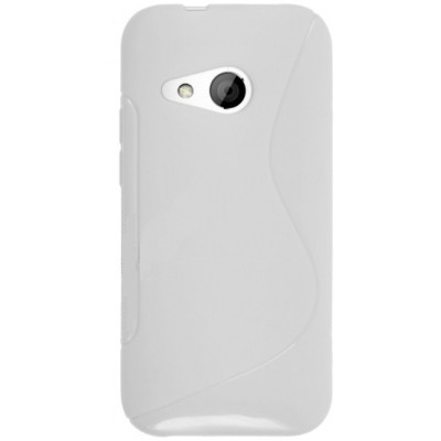 HTC One mini 2 (M8 mini) „S-Line“ белый твердый силиконовый чехол из TPU | Vacins.lv