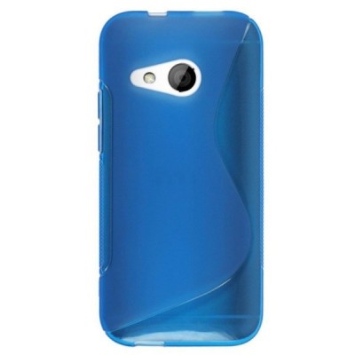 HTC One mini 2 (M8 mini) „S-Line“ синий твердый силиконовый чехол из TPU | Vacins.lv