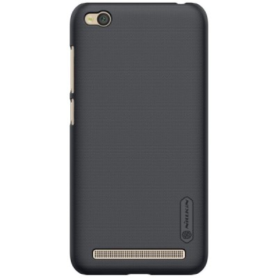 Xiaomi Redmi 5A Nillkin Frosted Shield melns plastmasas apvalks / vacins.lv