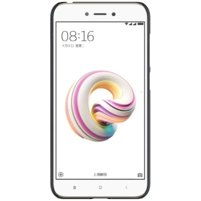 Xiaomi Redmi 5A Nillkin Frosted Shield melns plastmasas apvalks / vacins.lv