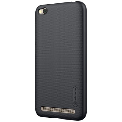 Xiaomi Redmi 5A Nillkin Frosted Shield melns plastmasas apvalks / vacins.lv