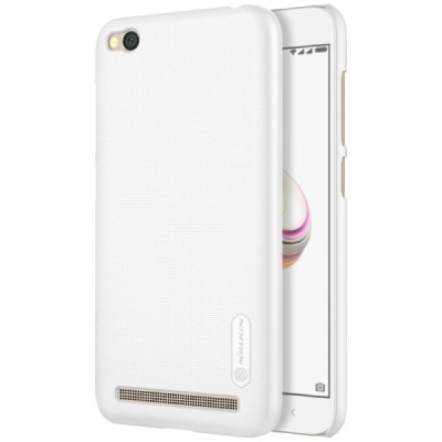 Xiaomi Redmi 5A Nillkin Frosted Shield белый пластиковый чехол + защитная пленка для экрана | Vacins.lv
