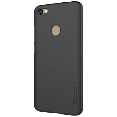 Xiaomi Redmi Note 5A (Y1) Nillkin Frosted Shield чёрный пластиковый чехол + защитная пленка для экрана | Vacins.lv
