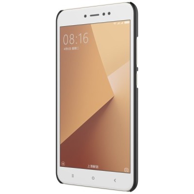 Xiaomi Redmi Note 5A (Y1) Nillkin Frosted Shield чёрный пластиковый чехол + защитная пленка для экрана | Vacins.lv