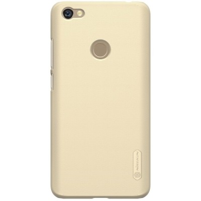 Xiaomi Redmi Note 5A (Y1) Nillkin Frosted Shield золотой пластиковый чехол + защитная пленка для экрана | Vacins.lv
