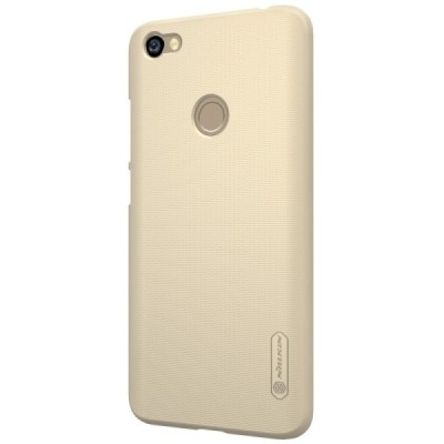 Xiaomi Redmi Note 5A (Y1) Nillkin Frosted Shield золотой пластиковый чехол + защитная пленка для экрана | Vacins.lv