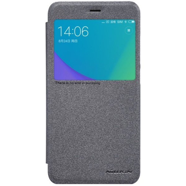 „Nillkin“ Sparkle чехол-книжка – серый (Redmi Note 5A)