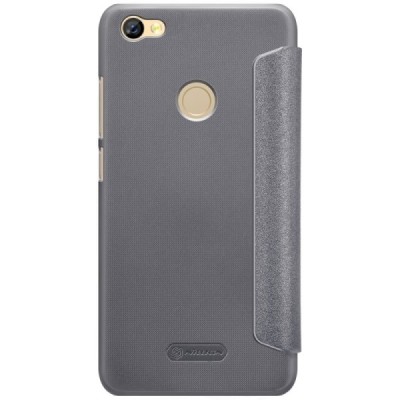 Nillkin Sparkle Xiaomi Redmi Note 5A (Y1) серый кожаный чехол-книжка | Vacins.lv