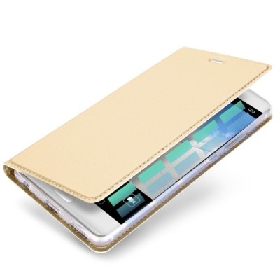 „Dux Ducis“ Skin серии Huawei P10 (Huawei Ascend P10) золотой кожаный чехол-книжка | Vacins.lv