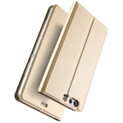„Dux Ducis“ Skin серии Huawei P10 (Huawei Ascend P10) золотой кожаный чехол-книжка | Vacins.lv