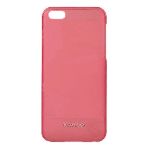 „Baseus“ пластиковый чехол - розовый + защитная пленка (iPhone 5C)