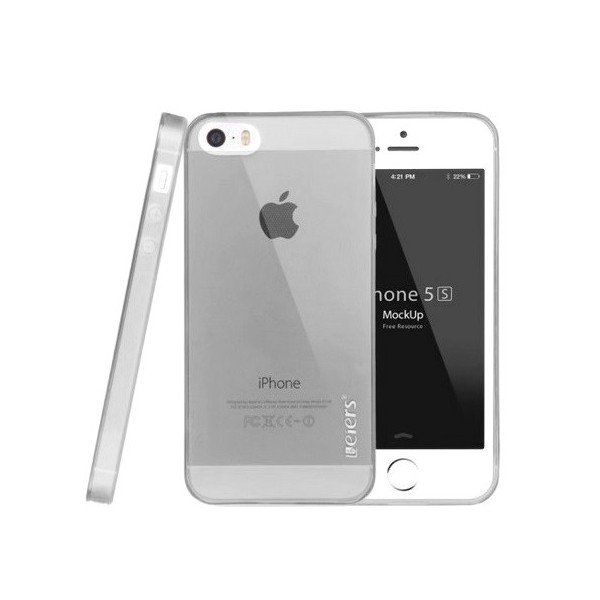 Прозрачный чехол ''Leiers'' из TPU – серый (iPhone 5 / 5S / SE 2016)