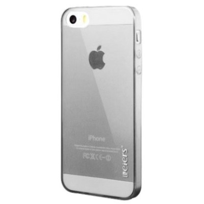 Apple iPhone SE (5, 5s) Leiers прозрачный серый твердый силиконовый чехол из TPU, самый тонкий в мире | Vacins.lv