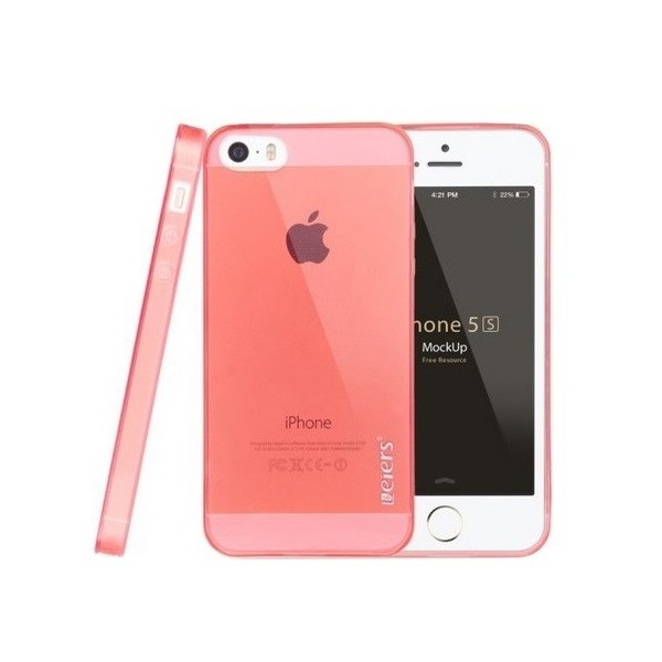 Прозрачный чехол ''Leiers'' из TPU – розовый (iPhone 5 / 5S / SE 2016)