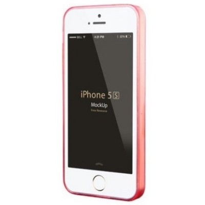 Apple iPhone SE (5, 5s) Leiers прозрачный розовый твердый силиконовый чехол из TPU, самый тонкий в мире | Vacins.lv