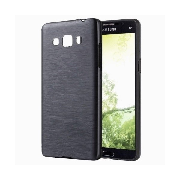Cieta silikona (TPU) apvalks - melns (Galaxy Grand Prime)
