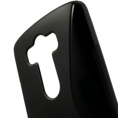 LG G3 D855 (D850, D851) „S-Line“ чёрный твердый силиконовый чехол из TPU | Vacins.lv