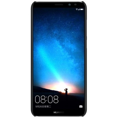 Huawei Mate 10 Lite Nillkin Frosted Shield melns plastmasas apvalks / vacins.lv