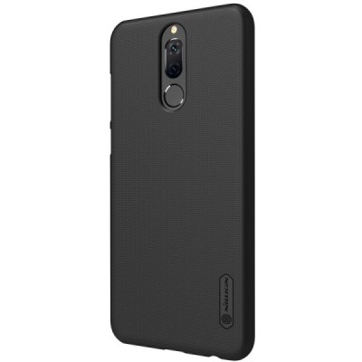 Huawei Mate 10 Lite Nillkin Frosted Shield melns plastmasas apvalks / vacins.lv