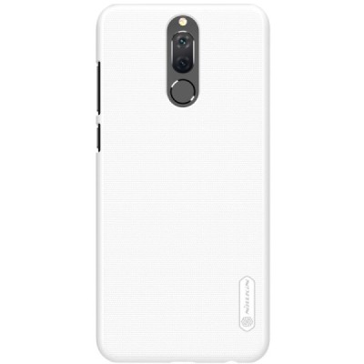 Huawei Mate 10 Lite Nillkin Frosted Shield белый пластиковый чехол + защитная пленка для экрана | Vacins.lv