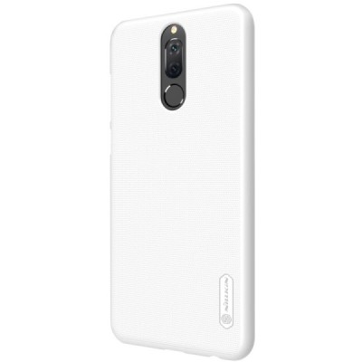 Huawei Mate 10 Lite Nillkin Frosted Shield белый пластиковый чехол + защитная пленка для экрана | Vacins.lv