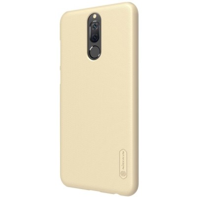 Huawei Mate 10 Lite Nillkin Frosted Shield золотой пластиковый чехол + защитная пленка для экрана | Vacins.lv
